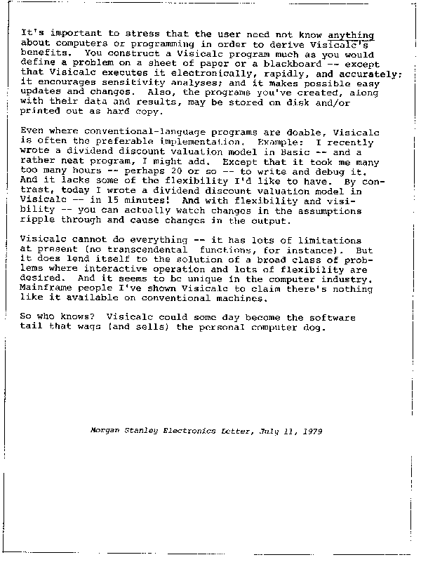 Page 2 of Ben Rosen's Electronics Letter